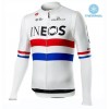 Completo Maglia ML + Pantaloncino con bretelle ML 2019 TEAM INEOS Winter Invernale N001